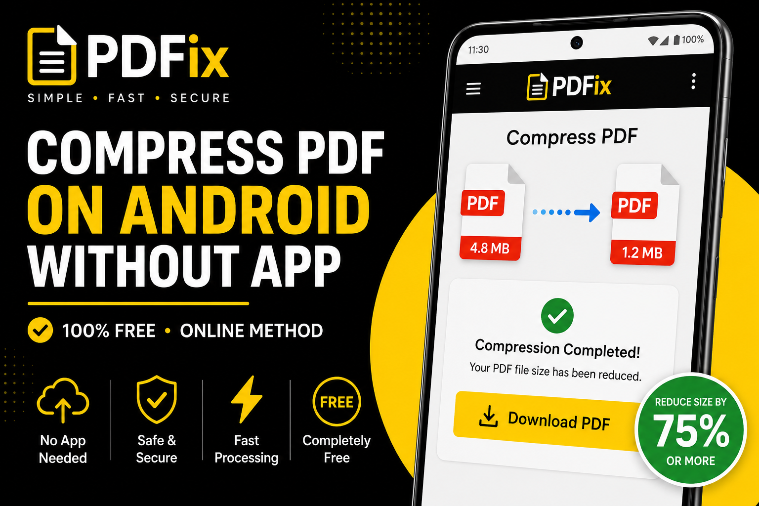 compress pdf on android without app mobile browser tool