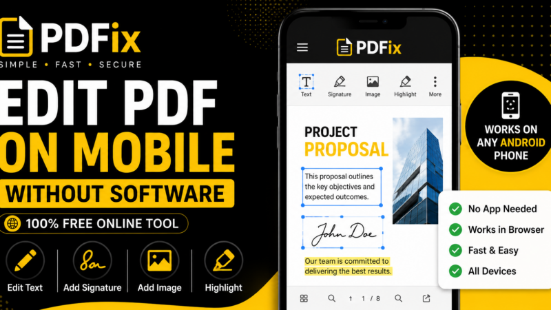 Mobile PDF Editing Without Software (7 Easy & Powerful Ways)